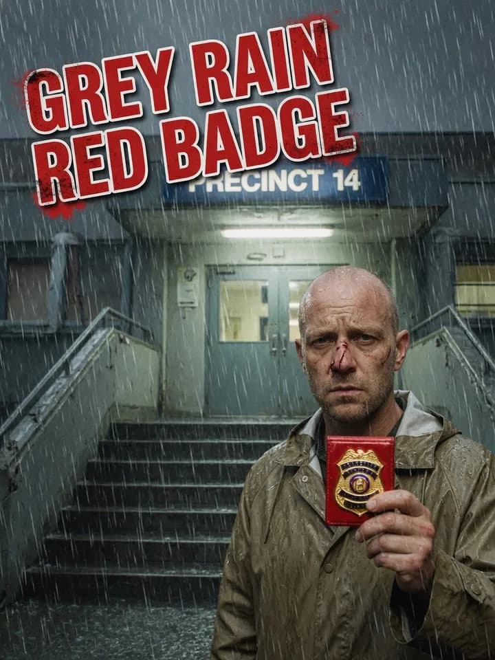 Grey Rain Red Badge